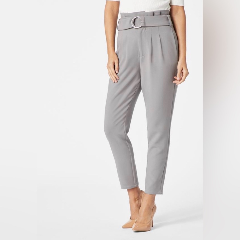NEW WITH TAGS! Belted Paperbag High Waist Pants M